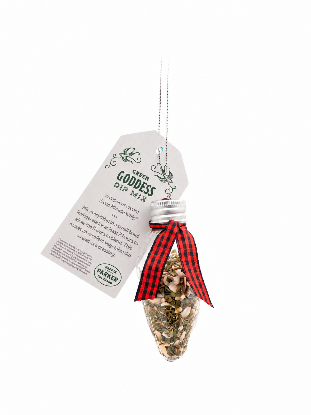 Green Goddess Dip Mix Ornament